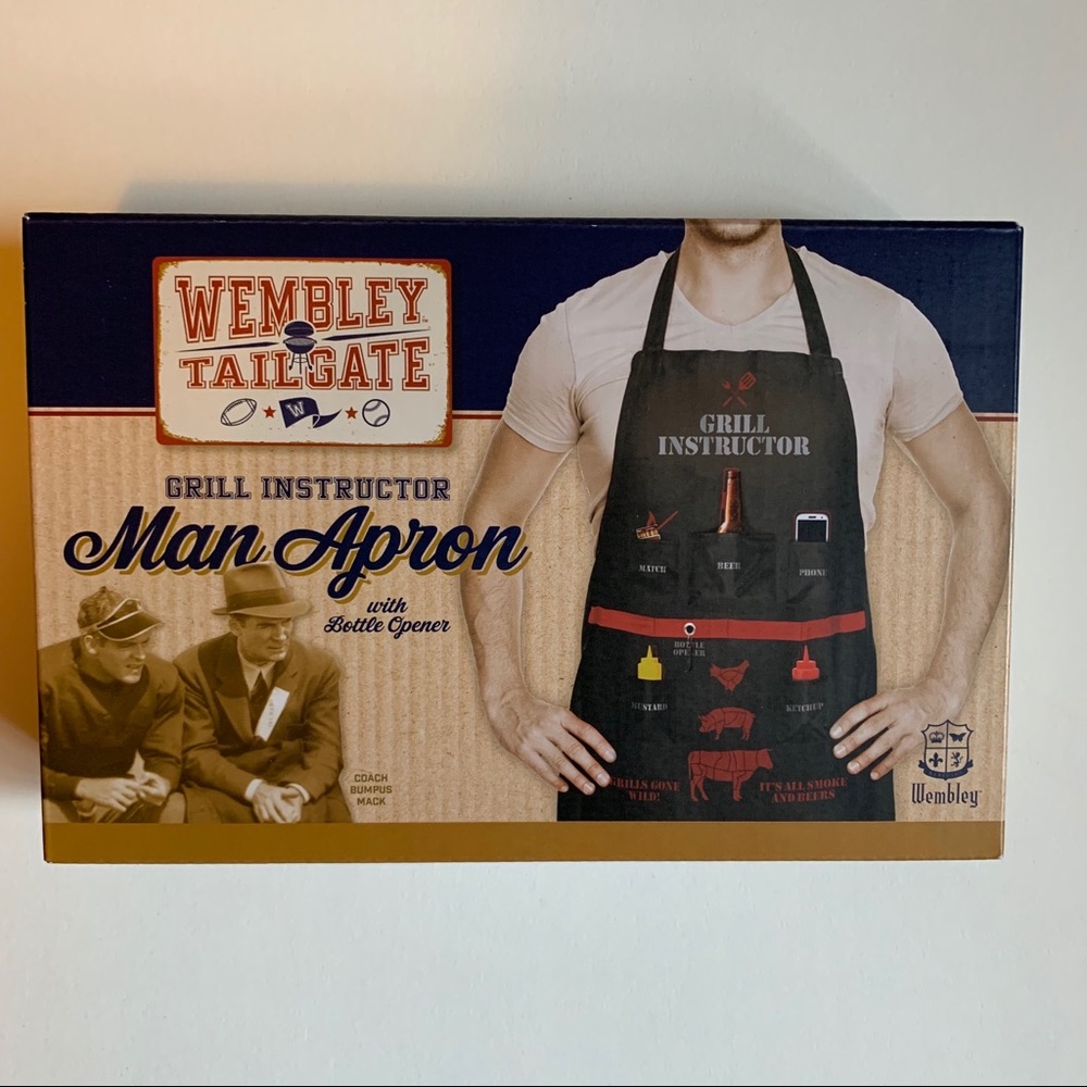 Wembley Tailgate | Grill Instructor Man Apron